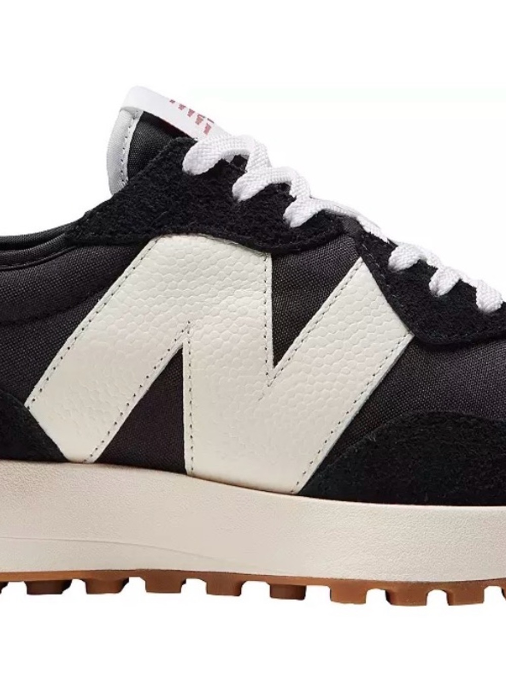 New Balance Black and White Retro Runner 327